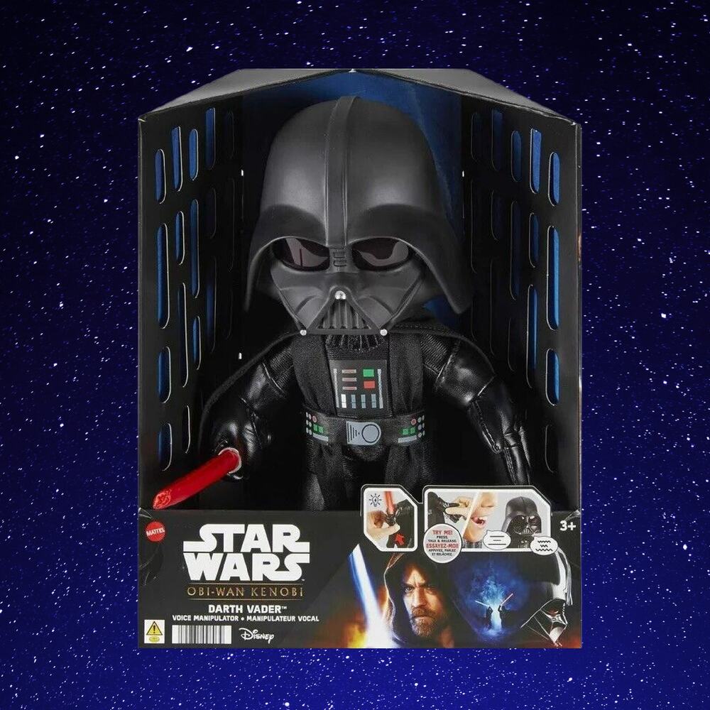 Star Wars Darth Vader Voice Changer Plush Toy Light Up Light Saber 11-inch